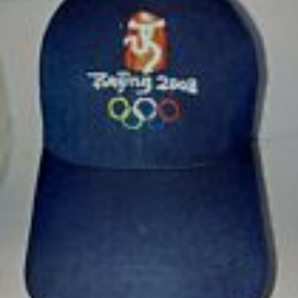 2008 Bejing Olympics Black Hat Baseball Cap Embroidered